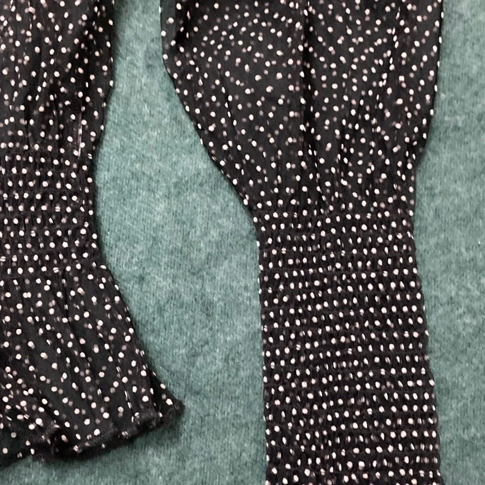 Zara Black and White Dotted Blouse